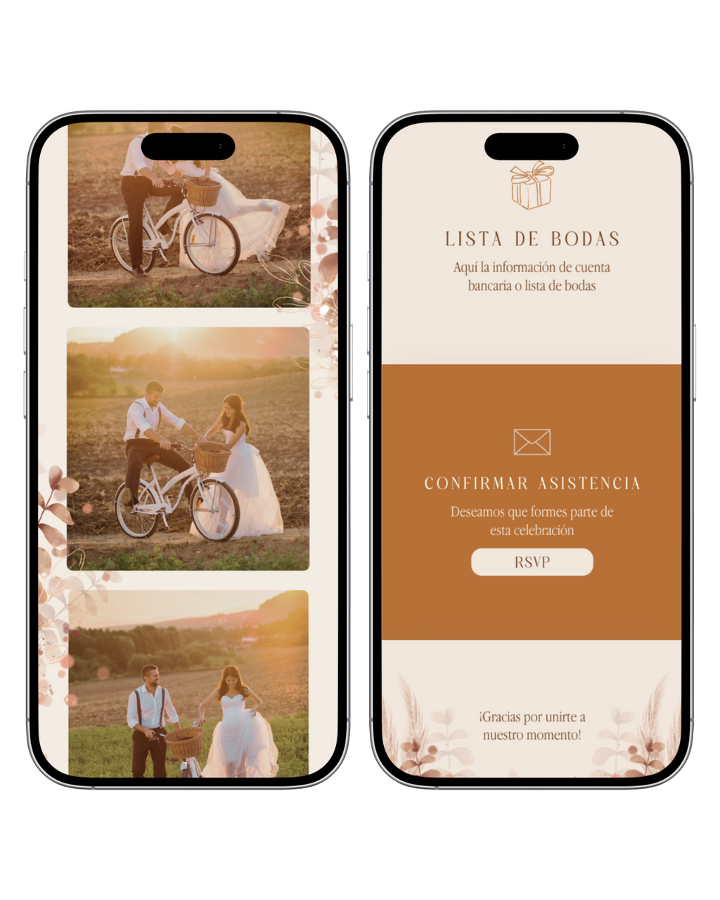 Web Estándar Prediseñada | Boda | Rústica