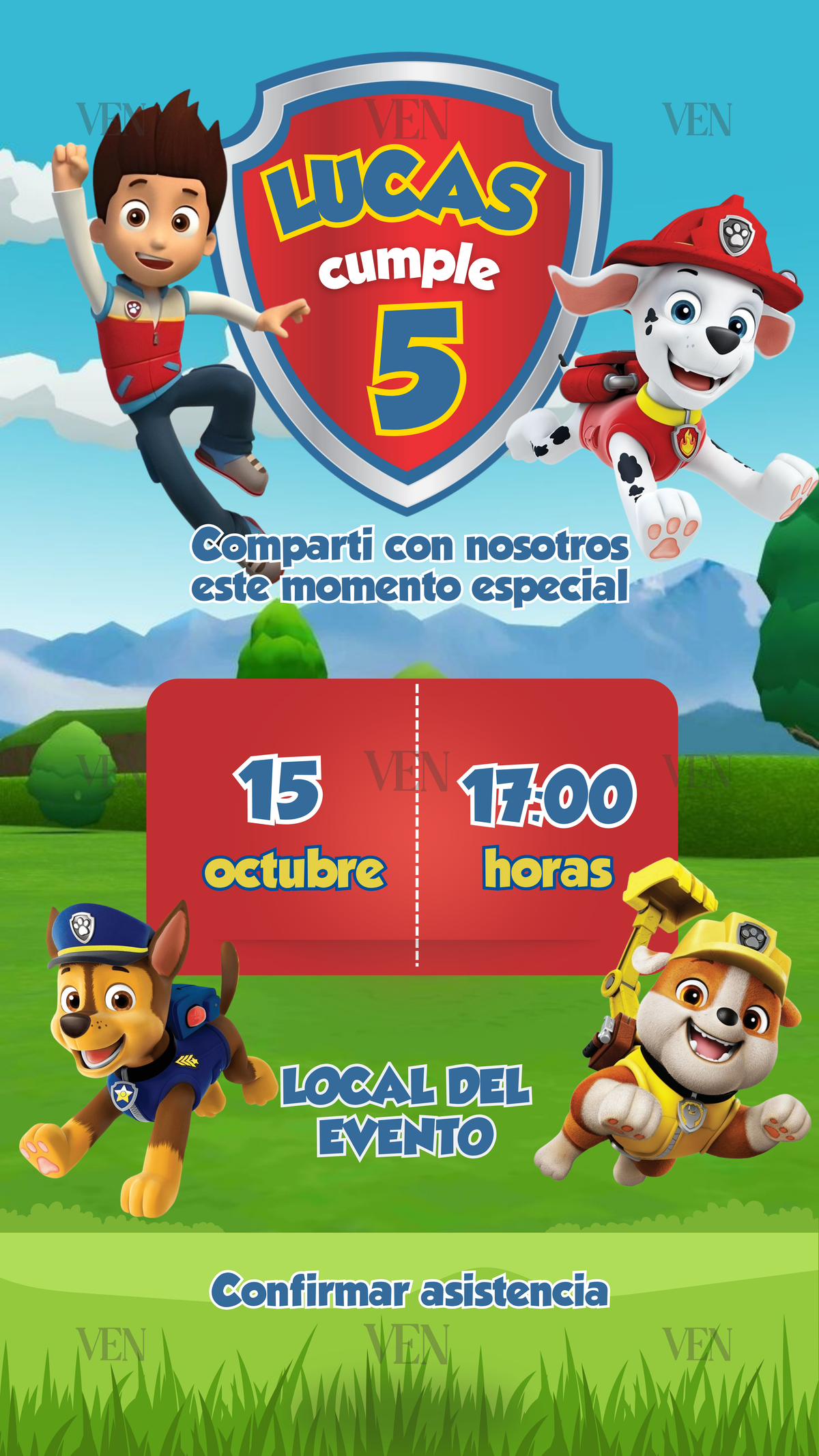 Imagen estática | Infantil | Paw patrol clásico