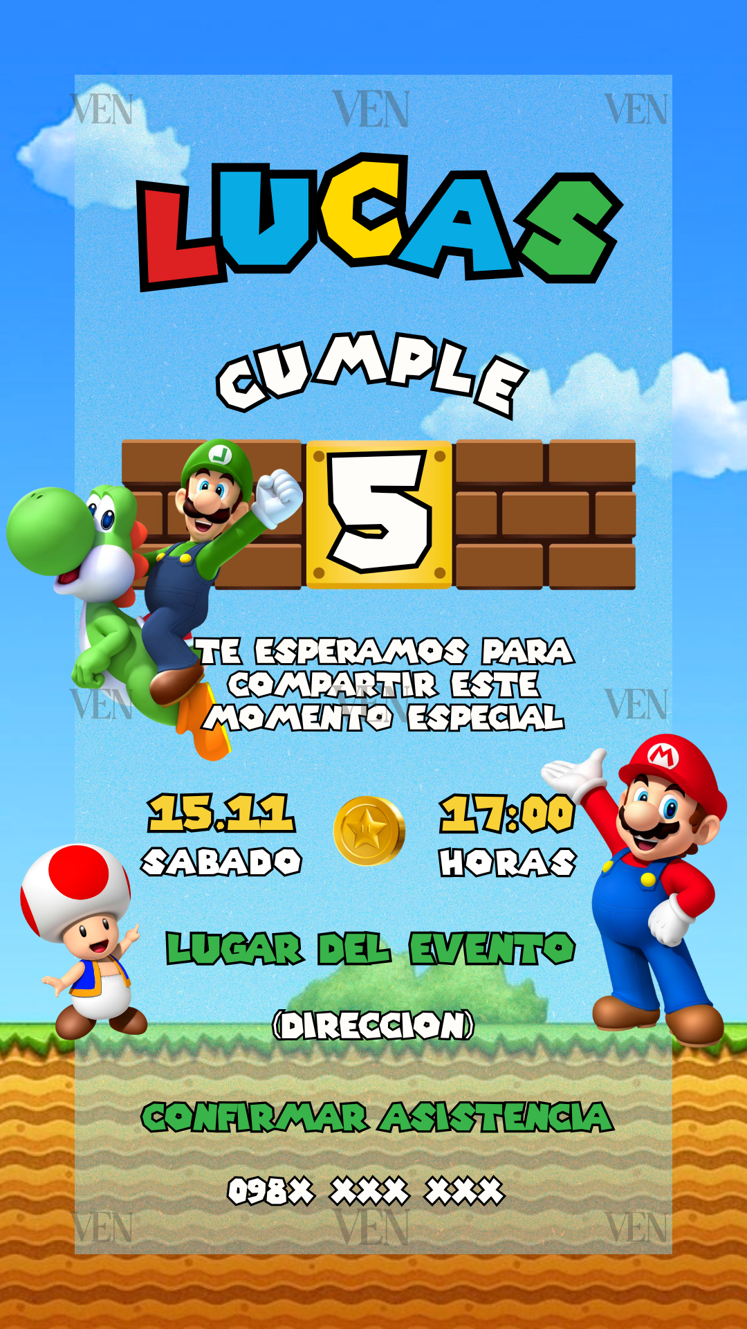 Imagen estática | Infantil | Mario Bros