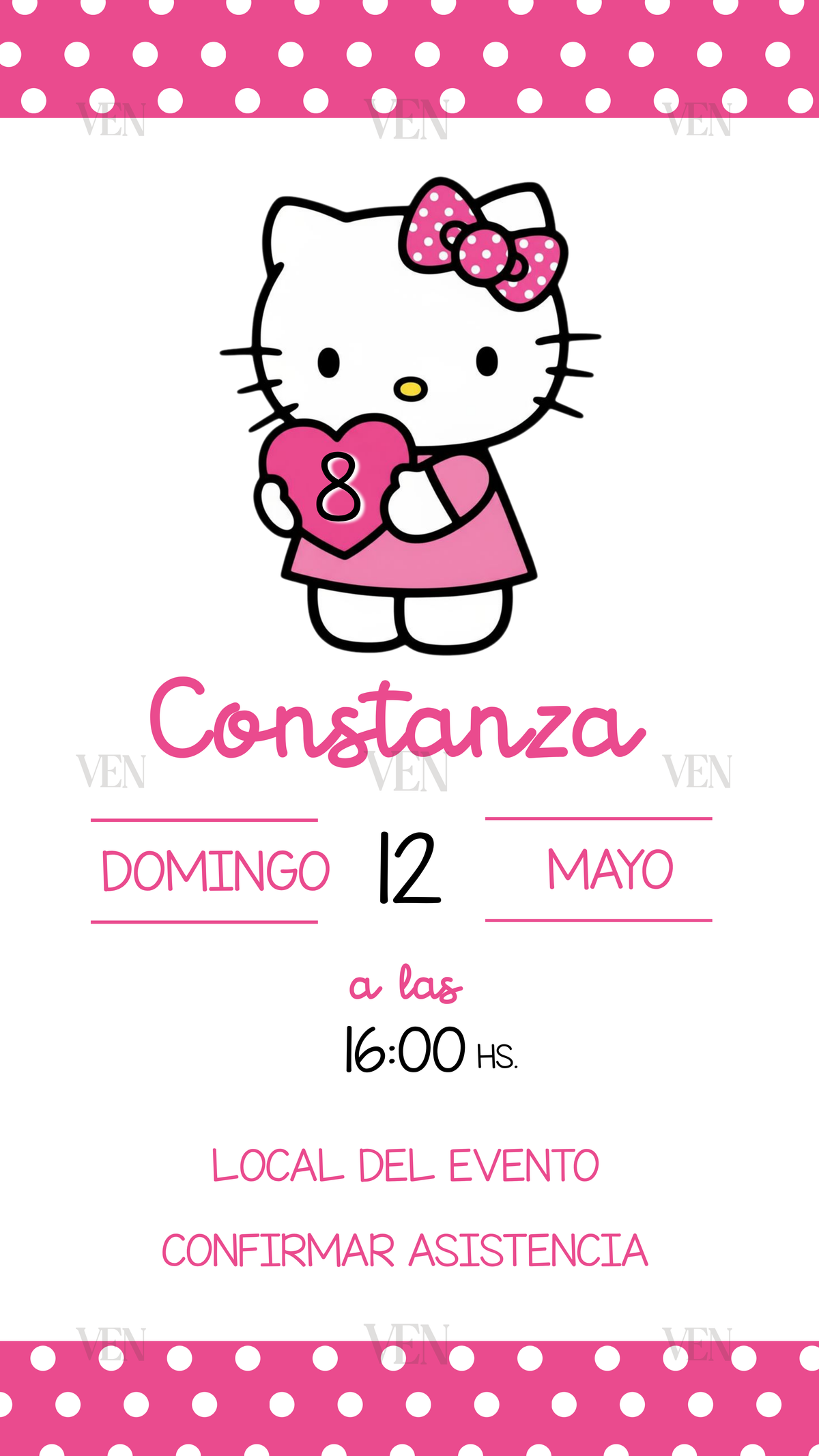 Imagen estática | Infantil | Hello Kitty fucsia