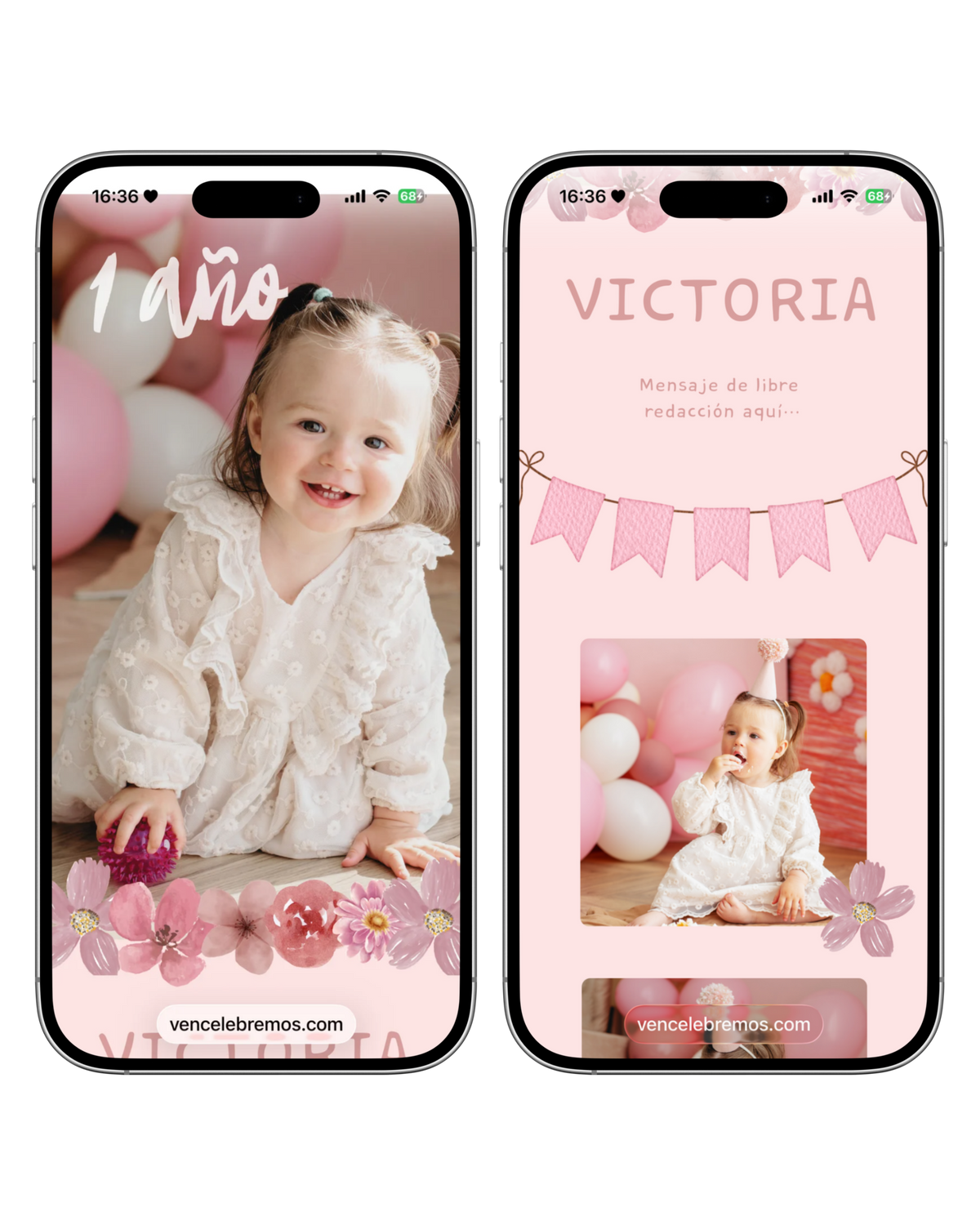 Diseño personalizado | Web Estándar | Cumples infantiles