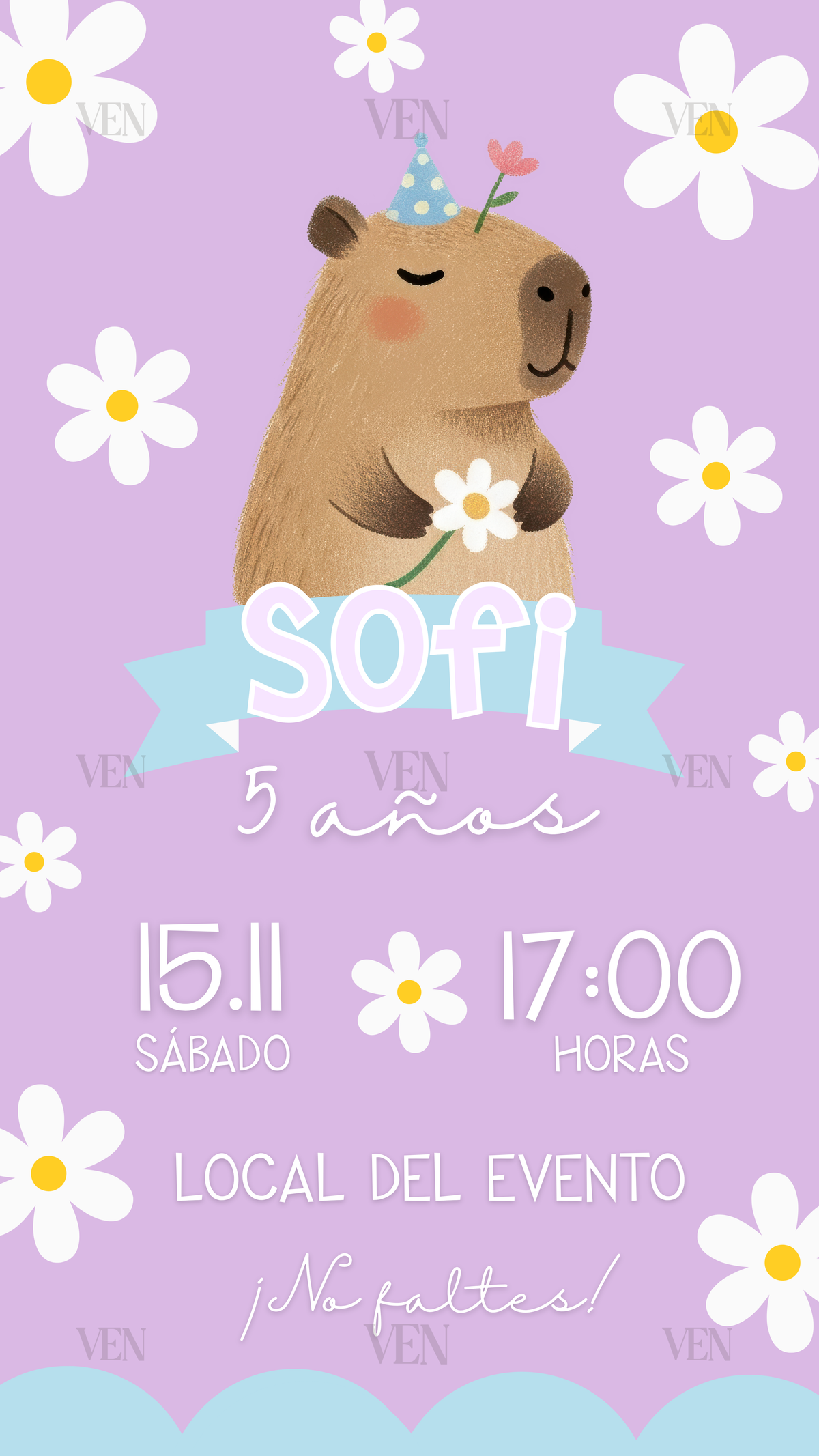 Imagen estática | Infantil | Capibara lila