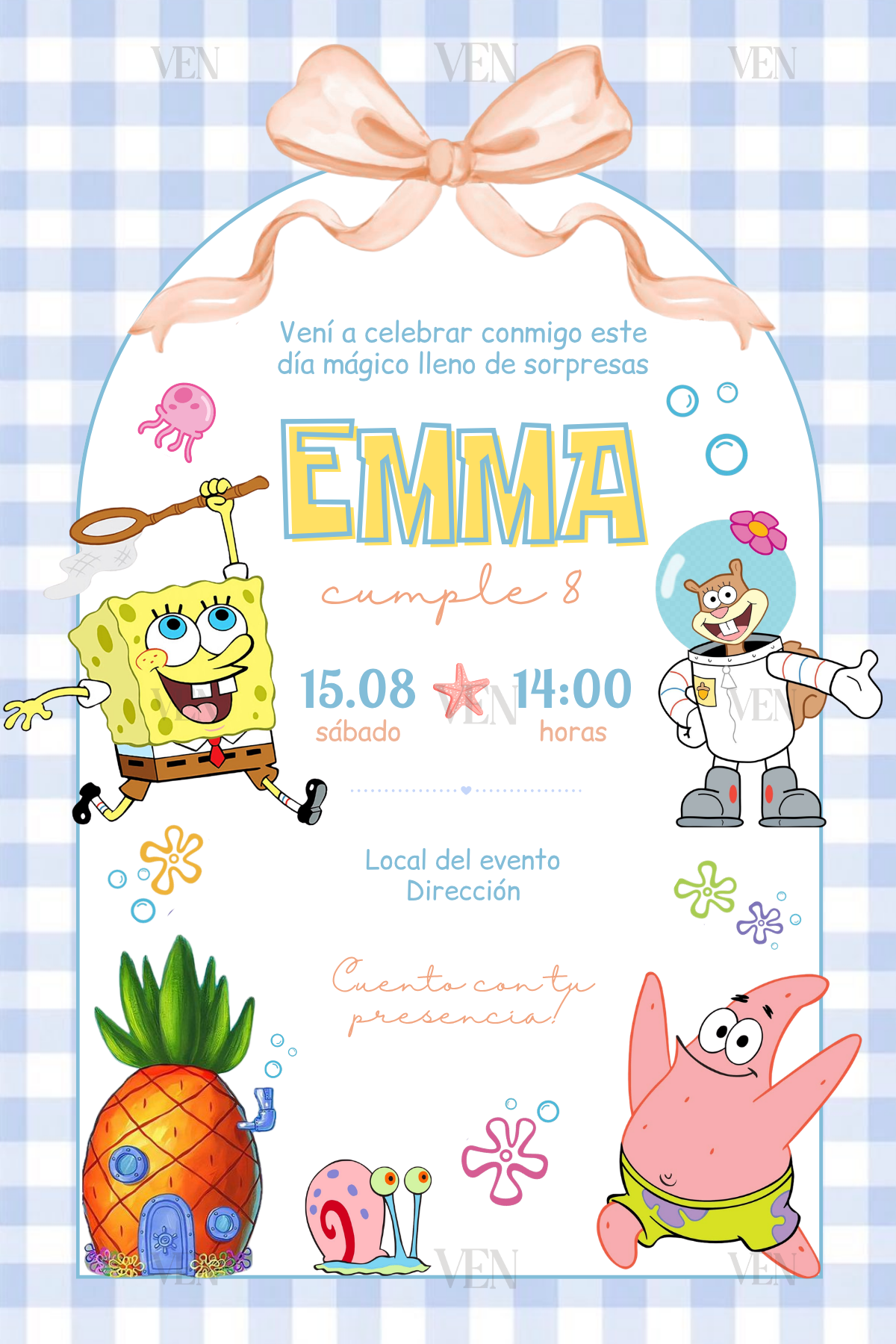 Imagen estática | Infantil | Bob esponja tierno