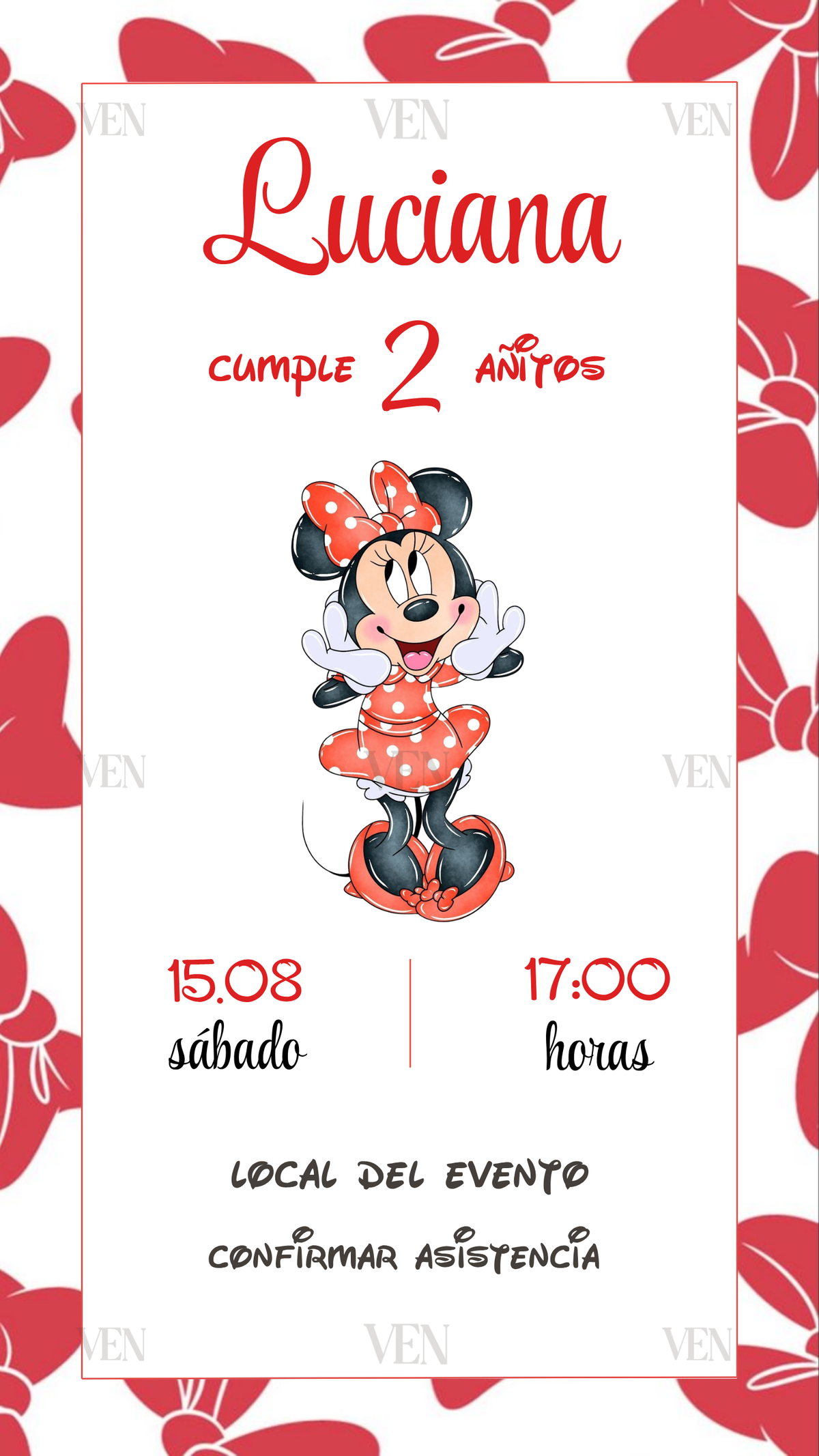 Imagen estática | Infantil | Minnie Roja