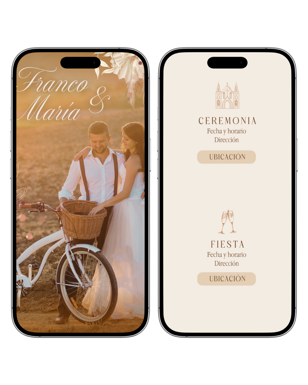 Web Estándar Prediseñada | Boda | Rústica