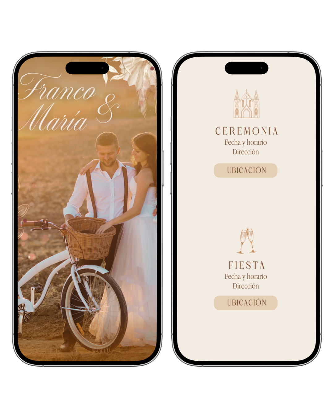 Web Estándar Prediseñada | Boda | Rústica