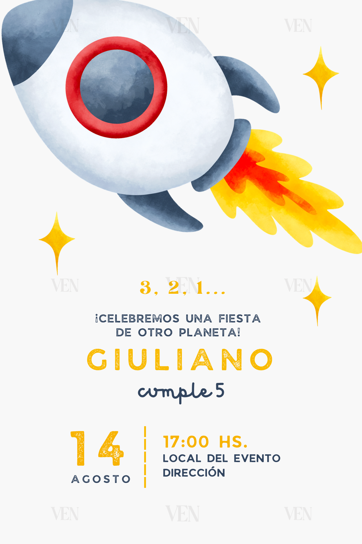 Imagen estática | Infantil | Cohete espacial