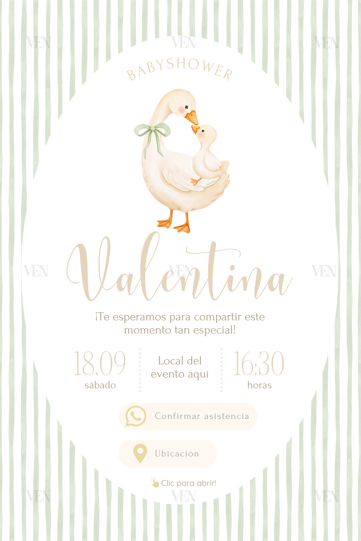 PDF mini | Baby shower | Mamá Ganso & gansito