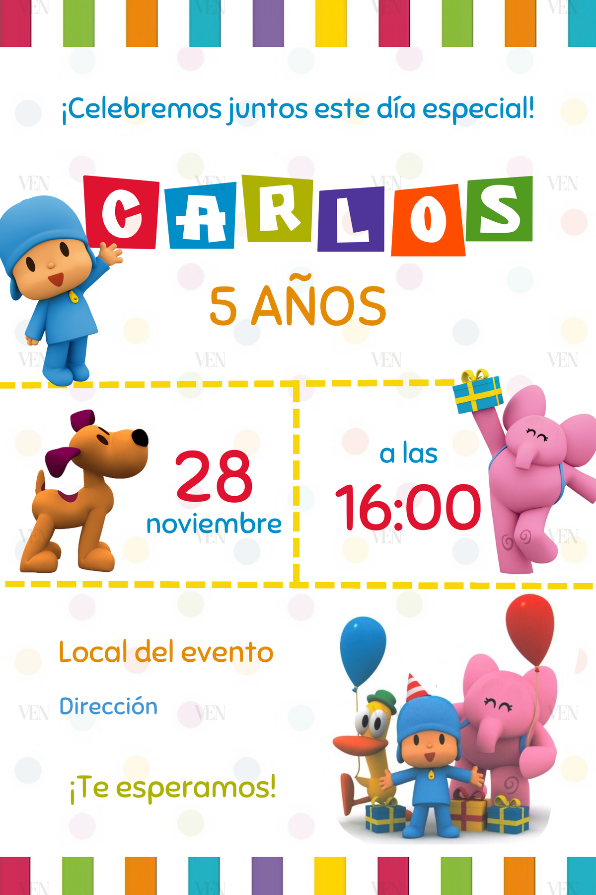 Imagen estática (Prediseñada) | Infantil | Pocoyó