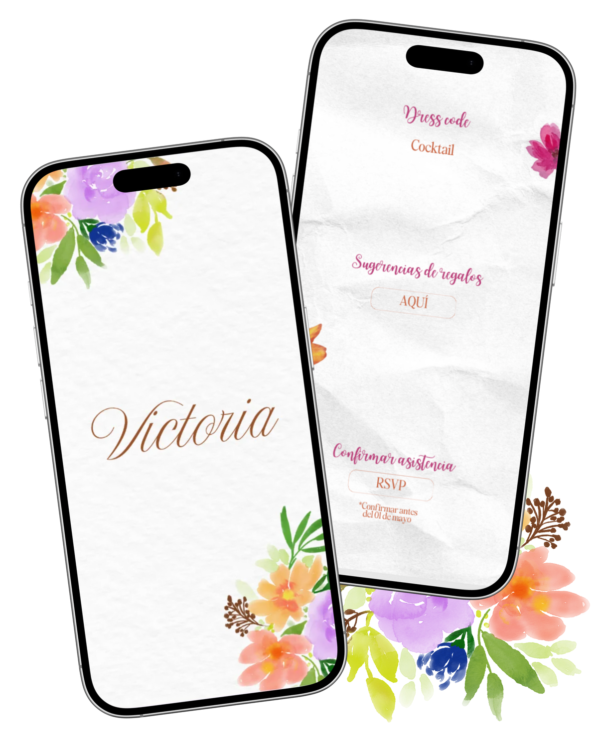 Diseño personalizado | Web Estándar | Quinceaños