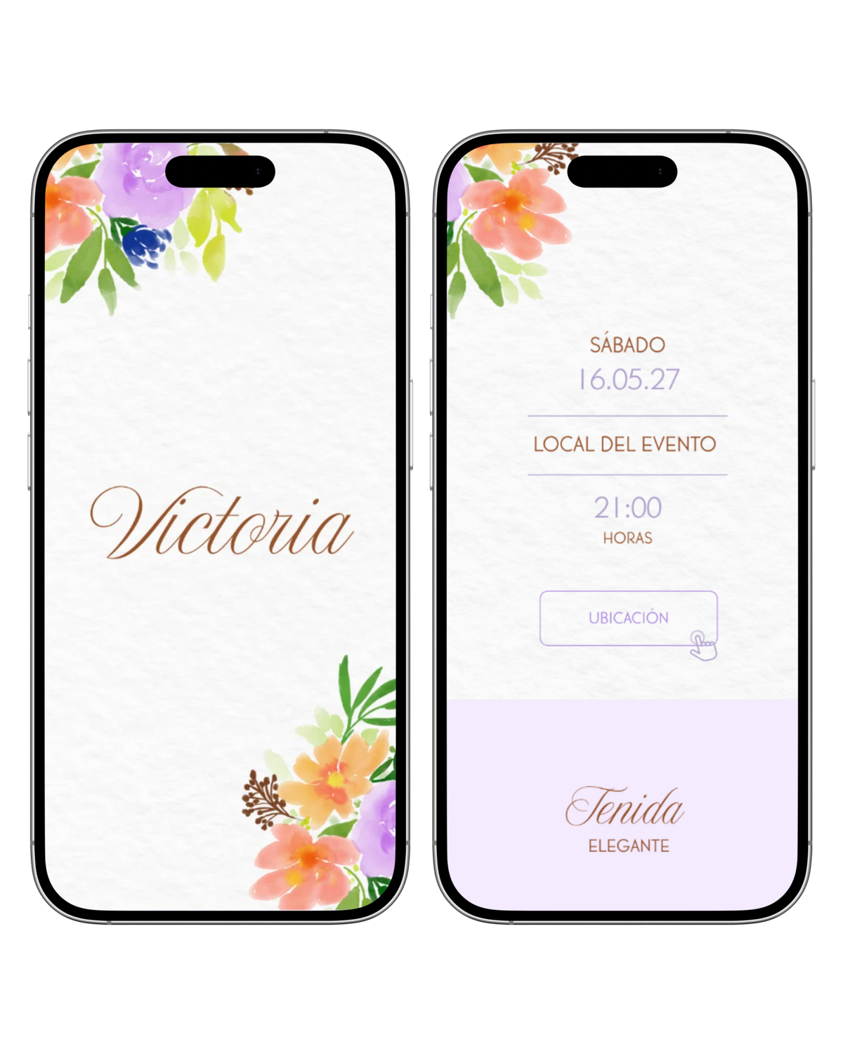 Web Estándar (Prediseñada) | Quinceaños | Flores coloridas